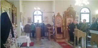 Εκκλησιασμός το Ψυχοσάββατο στον Ι. Ναό Αγίου Γεωργίου στην Γλαύκη