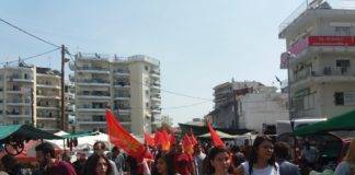 Πικετοφορία της ΚΟ Ξάνθης του ΚΚΕ ενάντια στον ιμπεριαλιστικό πόλεμο