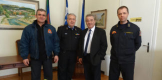 Ο νέος Διοικητής Πυροσβεστικών Υπηρεσιών Ν. Ξάνθης στον Δήμαρχο Ξάνθης