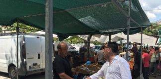 Σε παζάρι Ξάνθης και Πλατεία Αντίκα, ο υποψ. Βουλευτής Ξάνθης Σπ. Τσιλιγγίρης