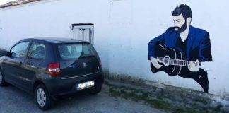 Ένα σπουδαίο graffiti στα Μάγγανα στη μνήμη του Παντελή Παντελίδη