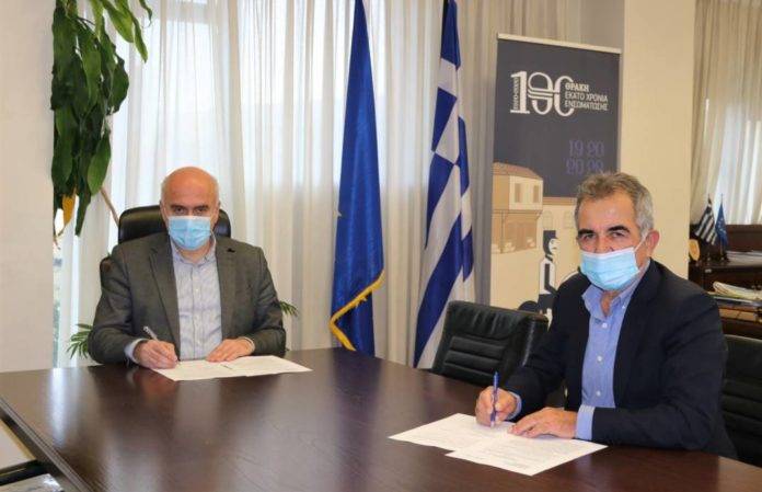 Δρόμος Μαρώνεια Πετρωτά Υπογραφή Σύμβασης