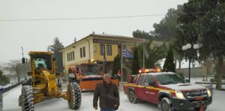 Σε επιφυλακή η Πολιτική Προστασία του Δήμου Τοπείρου για τον χιονιά