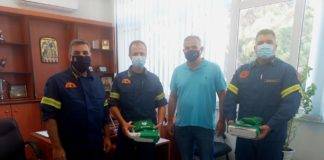 Ευχαριστήριο της Π.Υ Ξάνθης προς την εταιρία SUNLIGHT ΑΒΕΕ για την χορηγία δύο αυτόματων απινιδωτών