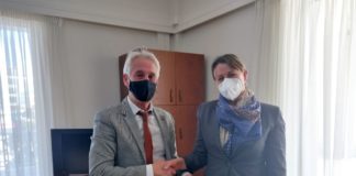 Εθιμοτυπική συνάντηση της Επιτετραμμένης της Πρεσβείας της Αυστρίας στον Δήμαρχο Ξάνθης