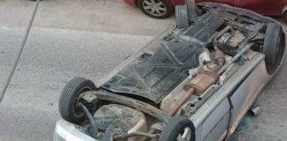 Τροχαίο ατύχημα με ανατροπή οχήματος, στο κέντρο της Ξάνθης