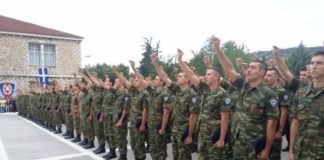 Ορκωμοσία της 2022 Γ ́ ΕΣΣΟ στο στρατόπεδο του Πετροχώριου