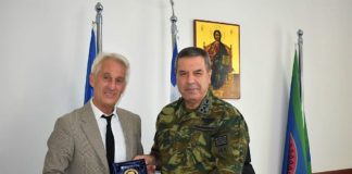 Επίσκεψη του Αρχηγού ΓΕΣ Χαράλαμπου Λαλούση στον Δήμαρχο Ξάνθης