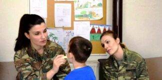 Στρατιωτικοί Ιατροί του ΔΣΣ στο Κέντρο Υγείας Εχίνου