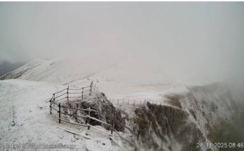Έπεσαν χιόνια στο Φαλακρό