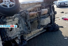 Τρίκαλα: Τροχαίο με τέσσερις μοναχούς του Αγίου Όρους – Ο ένας σε κρίσιμη κατάσταση