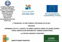1 η ΠΡΟΣΚΛΗΣΗ ΓΙΑ ΤΗΝ ΥΠΟΒΟΛΗ ΠΡΟΤΑΣΕΩΝ ΣΤΟ ΣΣ ΚΑΠ