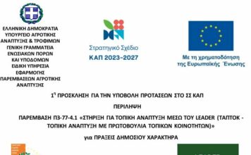 1 η ΠΡΟΣΚΛΗΣΗ ΓΙΑ ΤΗΝ ΥΠΟΒΟΛΗ ΠΡΟΤΑΣΕΩΝ ΣΤΟ ΣΣ ΚΑΠ