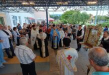 Λιτάνευση της Ι. Εικόνας ΑΞΙΟΝ ΕΣΤΙ από τον Ι. Ναό Αγ. Κυρίλλου και Μεθοδίου στο Νοσοκομείο Ξάνθης