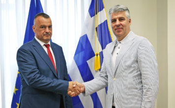 Συνάντηση του Περιφερειάρχη ΑΜΘ Χριστόδουλου Τοψίδη με τον Νομάρχη Κίρτζαλι Biser Nikolov
