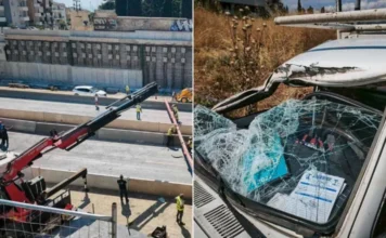 Συνελήφθη ο οδηγός που «γκρέμισε» τη γέφυρα στον περιφερειακό Θεσσαλονίκης
