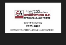 Φροντιστήριο Μ.Ε. «Ηρακλής Ζωγράφος»: Οι φετινοί επιτυχόντες στην Τριτοβάθμια Εκπαίδευση