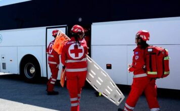 Εκπαιδευτική άσκηση του Ερυθρού Σταυρού στο ΚΤΕΛ Ξάνθης