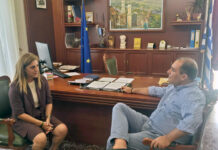 Το θέμα πυροσβεστικού κλιμακίου Εχίνου στην συνάντηση εργασίας Παυλακάκη-Χατζηγκενέ με τον Υφυπ. Πολιτικής Προστασίας